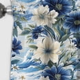 thumbnail image 3 of Designart "Seaside Floral Bliss I" Floral Blackout Curtain Single Panel, 3 of 4
