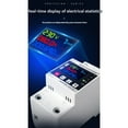 thumbnail image 4 of TFixol 63A Color Screen Circuit Breaker with Adjustable Voltage, Over/Under Voltage Protection, Leakage & Overcurrent Protection, Remote Control & Timer Function, No WiFi, White, 4 of 7