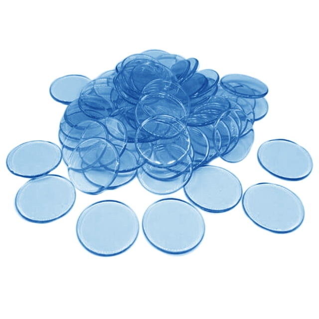 100 monedas fichas de póquer Sunnimix 100 piezas de fichas de póker azul