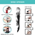 thumbnail image 5 of Hltser Jar Opener for Weak Hands  Seniors with Arthritis  5 in 1 Multi Function Bottle Opener Lid Opener For Arthritic Hands with Non Slip Rubber Jar opener Gripper Pad and Corkscrew Wine, 5 of 8