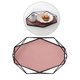 thumbnail image 3 of Bandeja hexagonal para servir y organizador de cosméticos, platos para la cena y café. Rosado, 3 of 7