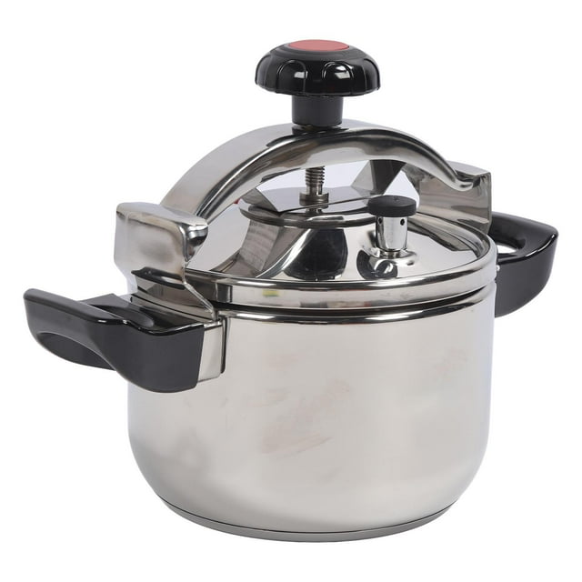Stainless Steel Pressure Cooker, Large Capacity Safe Explosion Proof Kitchen Pressure Cooker, Fast Cooking, Compatible with Gas & Induction, Mini Pressure Cooker for Home