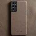 thumbnail image 1 of Genuine Leather Case for Samsung Fashion Leather Shell, Space Gray S21 Plus / S21+, 1 of 3