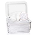 thumbnail image 1 of Whiidoom Baby Wipes Dispenser, Wipes Holder Dustproof Wipes Container Case One-Handed Opening with Spring-Loaded Keep Wipes Fresh and Moist (White), 1 of 5