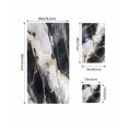 thumbnail image 4 of Marble Black Towel Set of 3, Soft Microfiber Bath Towels, Hand Towel, Washcloths, Abstract Gold White Brick Stone Motif Quick-Dry Absorbent Towels for Bathroom Kitchen Hotel Beach Gym Spa, 4 of 7