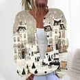 thumbnail image 2 of Vintage Sweaters for Women Long Sleeve Crewneck Button Down Cardigan Outerwear White S, 2 of 5
