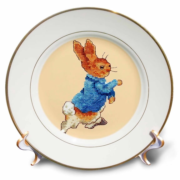 3dRose, Peter Rabbit, 8 inch Porcelain Plate