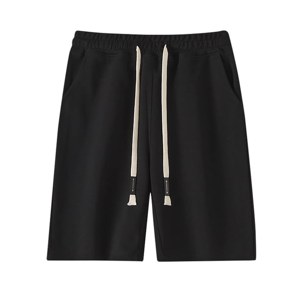 Pantalones Cortos Atléticos de Verano Cómodos Cortos de Bolsillo con Cordón de Cintura Elástica para Deportes