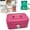 Pink, variant on HWHCGZ Small Money Cash Box with Lock and Slot Metal Box for Cash Steel Organizer Piggy Bank Metal Coin Bank for Adults,Without Money Tray, 4 Colors