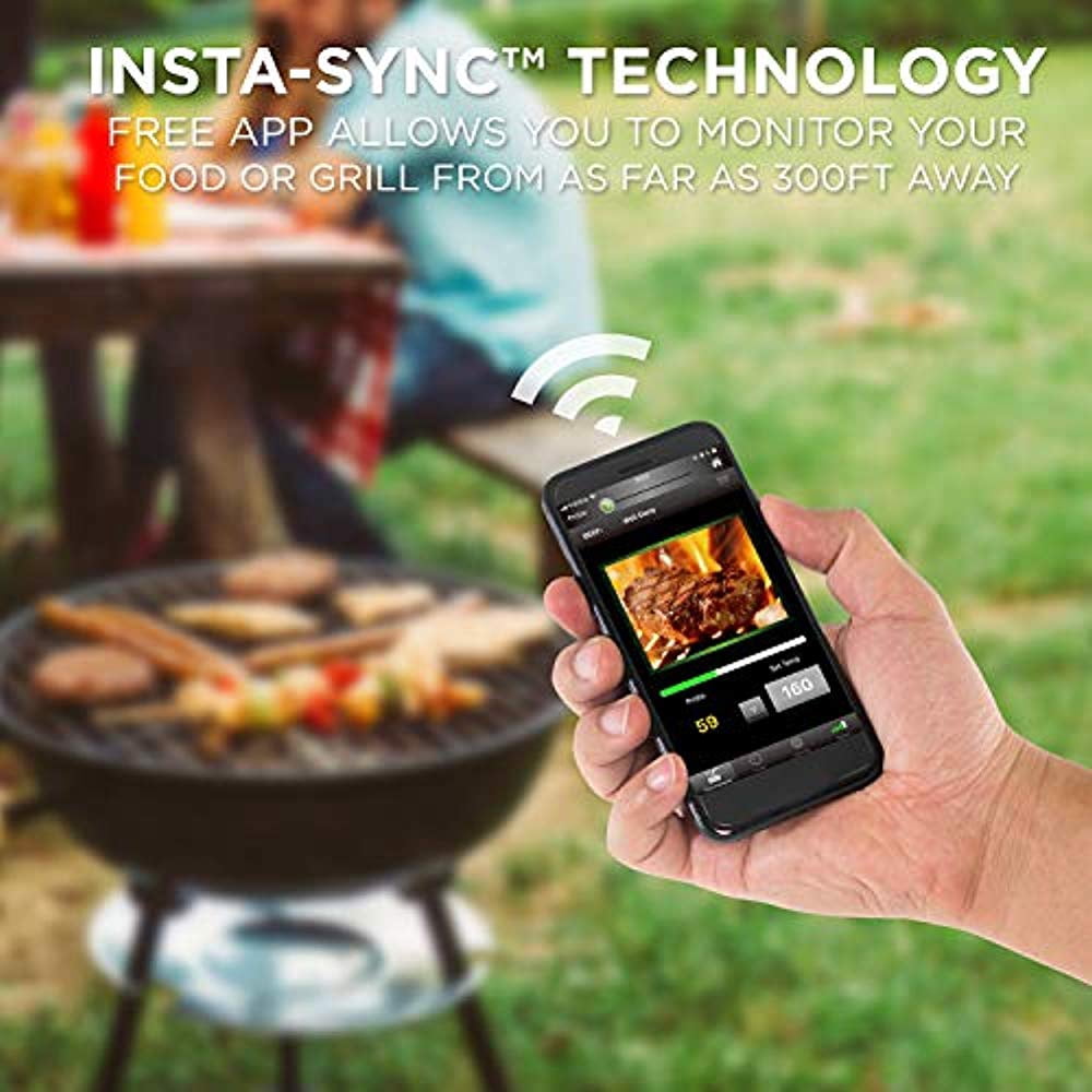 MAVERICK iChef Bluetooth Wireless Digital Instant Read Cooking Kitchen Grilling Smoker BBQ Wireless Probe Meat Thermometer
