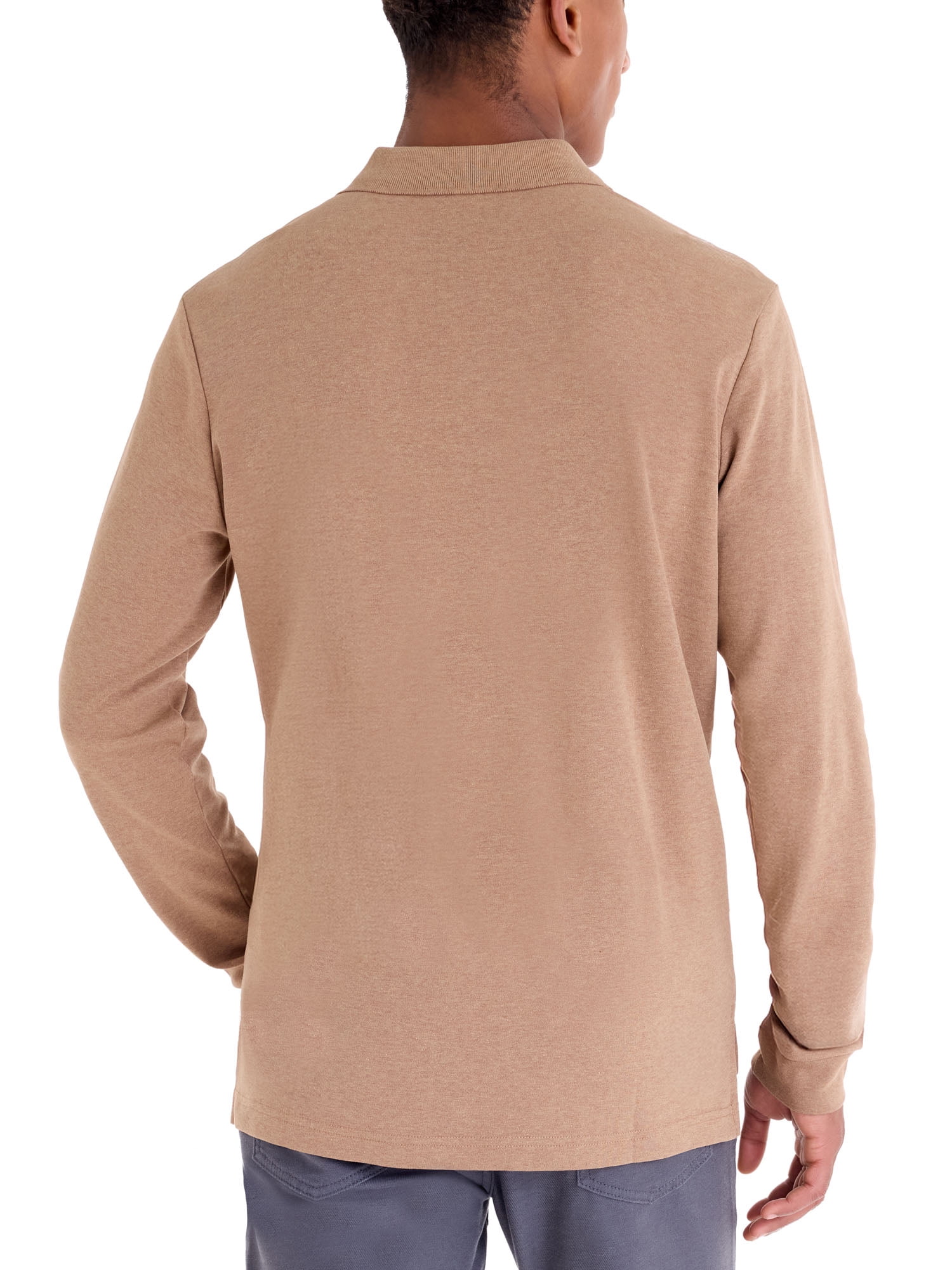 U.S. Polo Assn. Men's Long Sleeve Interlock Polo