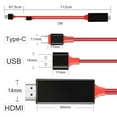 HDMI Cable 1080P Phone to TV HDTV AV Adapter for Android Phone Type C 3