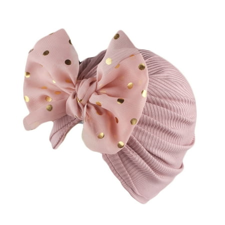 

Baby Floral Solid Hat Cap Beanie Bowknot Headband Headwear Accessories