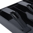 thumbnail image 4 of Cash Register Tray, Plastic Cash Drawer 3 Bill Insert Tray Compatiblement Register, 3 Piece Coin Storage Box, Lightweight And Durable(black)_High-quality, 4 of 5