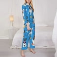 thumbnail image 4 of Bingfone Womens Pajama Sets Cute Dogs Print,Long Sleeve Loungewear Pajamas Set-X-Large, 4 of 9