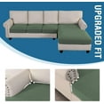 thumbnail image 6 of ZXNYH Sectional Couch Covers 4 Pieces Sofa Seat Cushion Covers L Shape Separate Cushion Couch Chaise Cover for Both Left/Right Sectional Couch (XL Sofa 3 Seater + 1 Chaise, Grey), 6 of 7