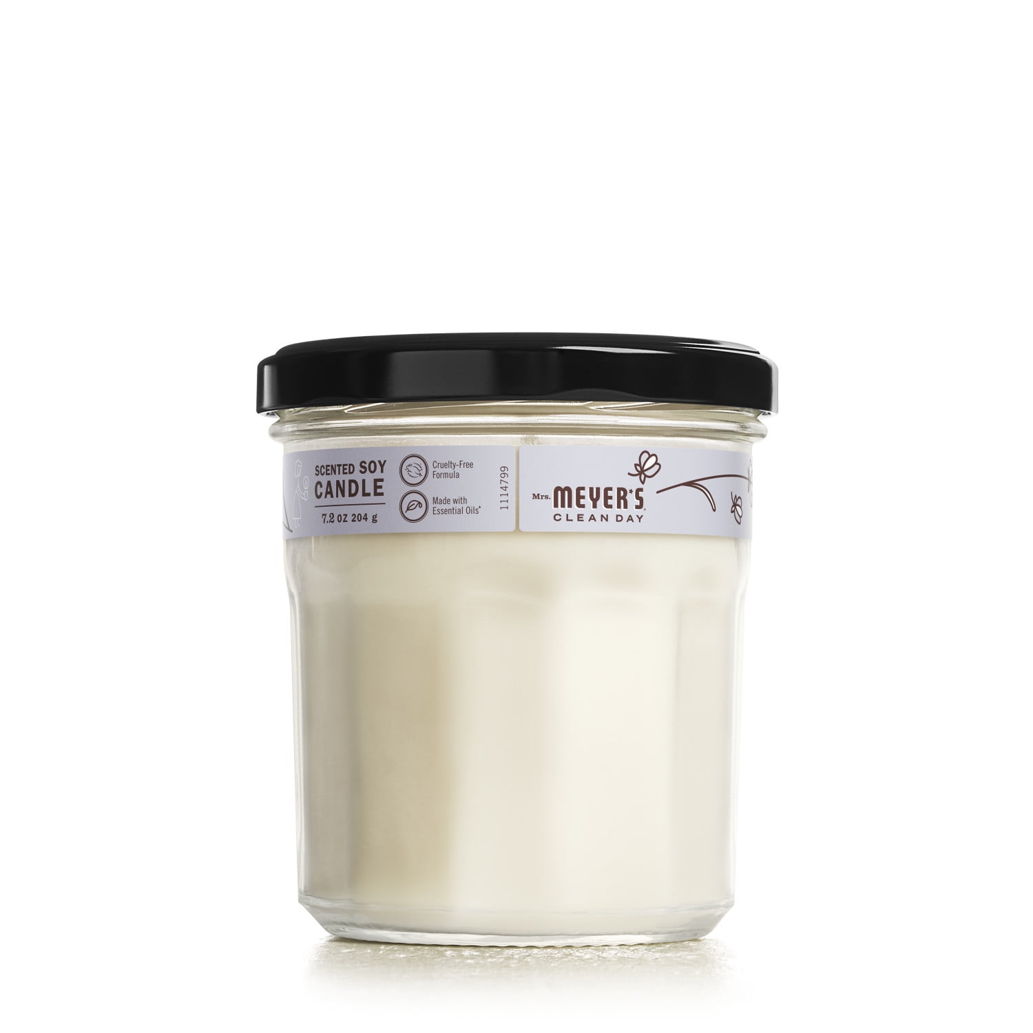 Mrs. Meyer's Clean Day Scented Soy Candle, Large, Lavender Scent, 7.2  fl oz Candle
