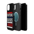 thumbnail image 2 of DistinctInk MagSafe Tough Case for Apple iPhone 13 Mini (5.4" Screen) - Fortune Favors Brave - Tempered Glass Back, 2 of 6