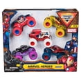 thumbnail image 1 of Vehículos de juguete 1:64 Monster Jam Marvel Paquete de 5, 1 of 7