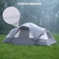 thumbnail image 6 of EVER ADVANCED 8 Person Family Camping Tent,  Family Dome Tent with Screen Porch for Camping, Travel, Hiking, Grey, 6 of 8