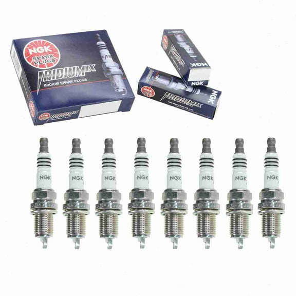 8 pc NGK Iridium IX Spark Plugs compatible with BMW 750i 4.8L V8 2006-2008