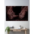 thumbnail image 2 of White Rhino Photo Poster Wall Art, Modern Wall Decor For Living Room Bedroom, 24x36 UNFRAMED, 2 of 3