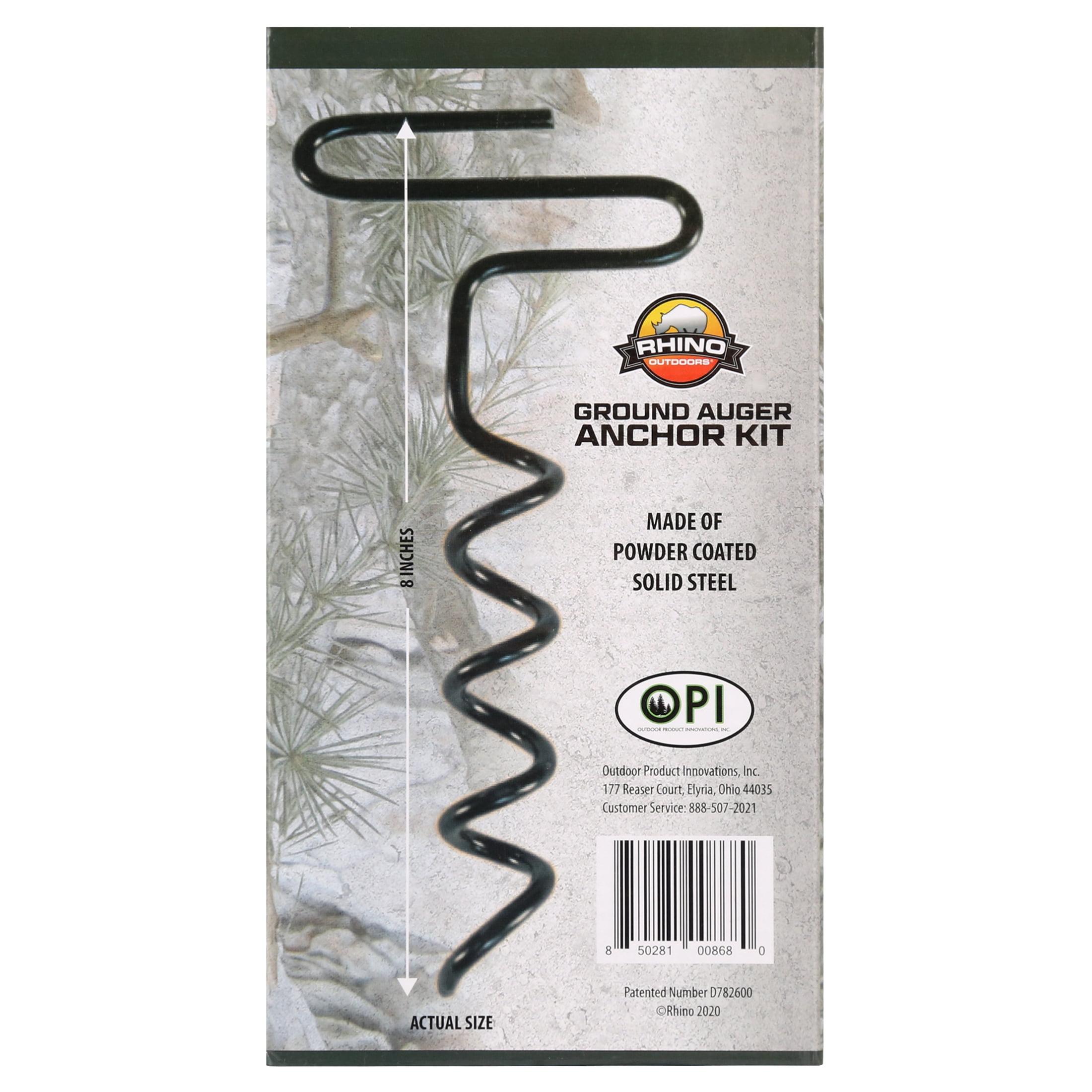 Rhino Outdoors Blind Auger Stake Kit 4 Pack Steel