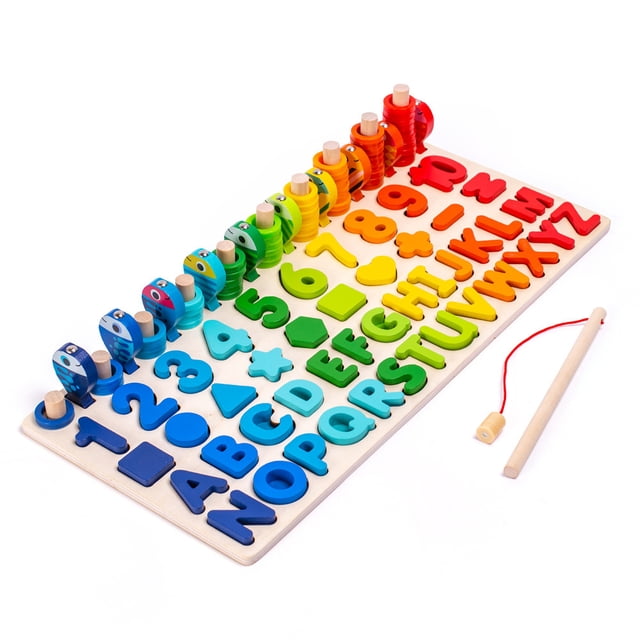 Fishing Game For Kids 3-5,Wooden Montessori Preschool Education...