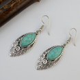thumbnail image 5 of Pendientes simple turquesa con personalidad, pendientes gota, joyería para mujeres y niñas, 5 of 5