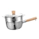 thumbnail image 2 of Cacerola con vaporera Ollas con tapa Olla para salsa de especias Olla de leche resistente para cocinar 20 centímetros, 2 of 9