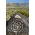 thumbnail image 2 of Paulson, Don 23x32 Gold Ornate Wood Framed with Double Matting Museum Art Print Titled - New Mexico, Three Rivers, Petroglyph on rock, 2 of 4