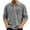 Gray041, variant on Dwelliawo Mens Quarter Zip Pullover Casual Stand Collar Quarter Zip Pullover Tops Fall Spring Long Sleeve Sweatshirt Waffle Textured Sweatshirts Green 4XL