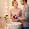 thumbnail image 4 of PEIBang Valentines Hanging Hand Towels,Cute Heart Hand Tie Towels Home Decorations,Soft Absorbent Dish Towel with Hanging Loop for Bathroom Kitchen, 4 of 6