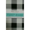Waverly Inspirations Cotton Duck 45" x 2 Yds Buffalo Plaid Black and White Color Precut Fabric, 1 Each