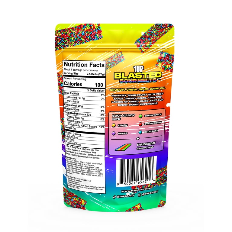 1UP_BLASTEDBELTS_RAINBOW_3.5OZ - Walmart.com