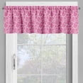 thumbnail image 2 of Ambesonne Hot Pink Valance Pack of 2, Abstract Giraffe Skin, 54"X18", White Pink, 2 of 5
