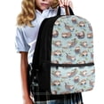 thumbnail image 3 of KUIFORTI Cute Otter Bookbag For Girls Middle School Backpack For Boys 12-14 Anti Theft Zipper Shoulder Bag with Front Compartment Study Accessories Organizer Bookbag for Students, 3 of 6