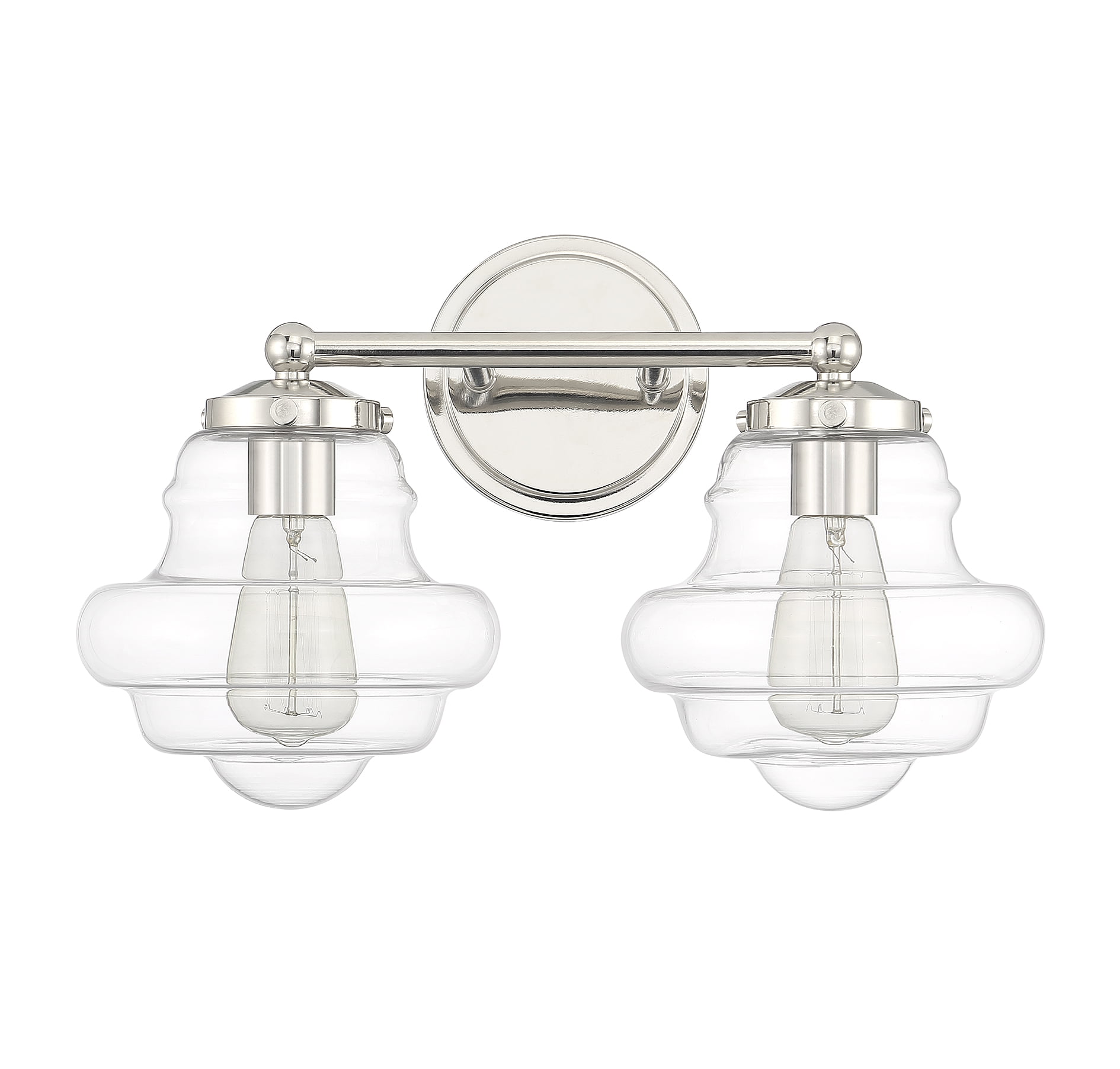 Trade Winds Jordan 2-Light Bathroom Vanity Light in Polished Nickel