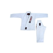 Fadi Sports Excellence Kimono Series Kids Brazilian Jiu-Jitsu Gi - Premium BJJ Gi Uniform for Young Warriors - White M00