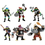 Teenage Mutant Ninja Turtles TMNT Battle Arena Figure 6 pack by Playmates Toys