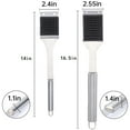 thumbnail image 4 of Grill Brush, Barbecue Cleaning Brush, 2 In 1 Multifunctional Stainless Steel Grill Brush With Scraper For Deep Cleaning, Ergonomic Handle, Rust Resistant, Easy Storage, 4 of 7