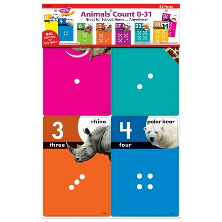 UPC: 0078628190083 | Animals Count 0-31 Learning Set by TREND enterprises Inc. Dry Erase Learning Set Ages 4-8
