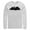 White, variant on Men's Batman Caped Crusader Silhouette  Long Sleeve Shirt Athletic Heather X Large