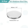 thumbnail image 2 of Uxcell 5 Pack Stainless Steel Disc, 1 9/16"(40mm) Dia 0.2"(5mm) Thick 304 Stainless Steel Flat Round Sheet Blank Round Circle Plate for Crafts Metal Stamping and Jewelry Making, 2 of 7