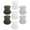 3 White, 2 Dark Gray, 2 Light Gray, variant on DOVACKA Neck Gaiter, 7 Pack Cooling UV Protection, Bandana Face Mask Scarf for Men and Women