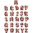 thumbnail image 1 of Monstrate 26 Uds. Adornos iniciales acrílicos para árbol de Navidad, complemento de lujo para decoración de oficinas, adornos de letras Kits de decoración para fiestas, 1 of 6