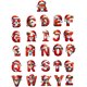 thumbnail image 1 of Moyic 26 adornos con iniciales navideñas, decoración de lujo para el hogar, adornos con letras para árbol de Navidad, elección de regalo Kits de decoración para fiestas, 1 of 6