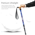 thumbnail image 4 of 1 Pce Bâtons de Marche et de Randonnée Ajustables pour Toutes les Hauteurs, Aluminium Durable et Léger, 4 of 9