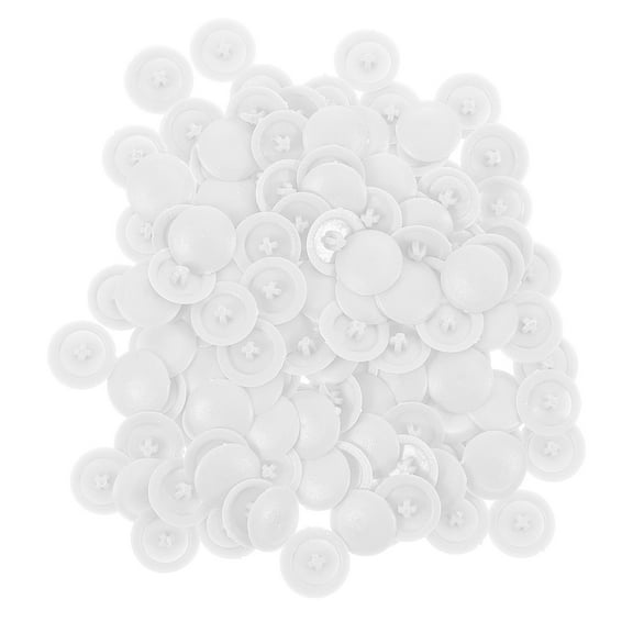 Masteelf 500pcs Plastic Screw Caps Decorative Covers Self Tapping Screw Caps for Cabinet Bookcase Furniture