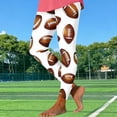 thumbnail image 5 of Hrsba Womens Yoga Pants Non Position Football Print High Stretch Slim Pants For Women, 5 of 5